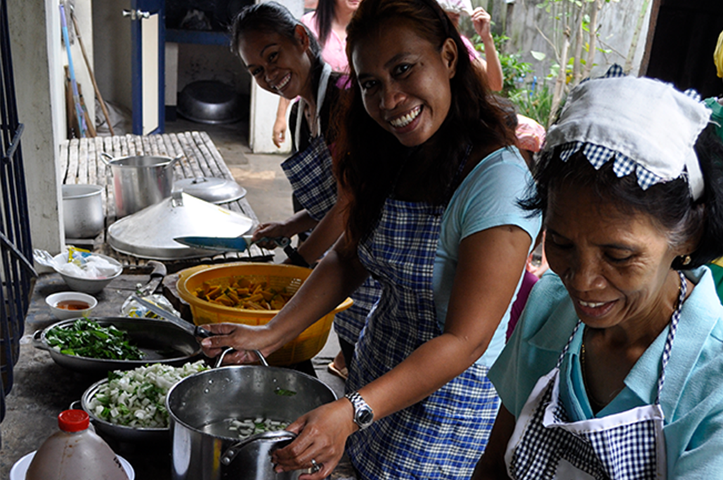 Schulküche Food and nutrition program philippinen