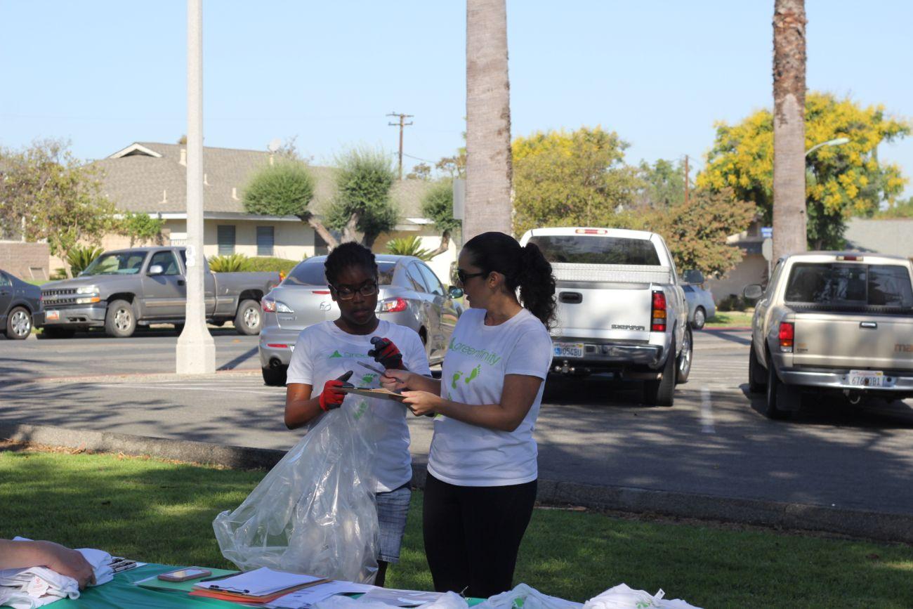 helping hands World Cleanup Day Kellogg Park California Corona