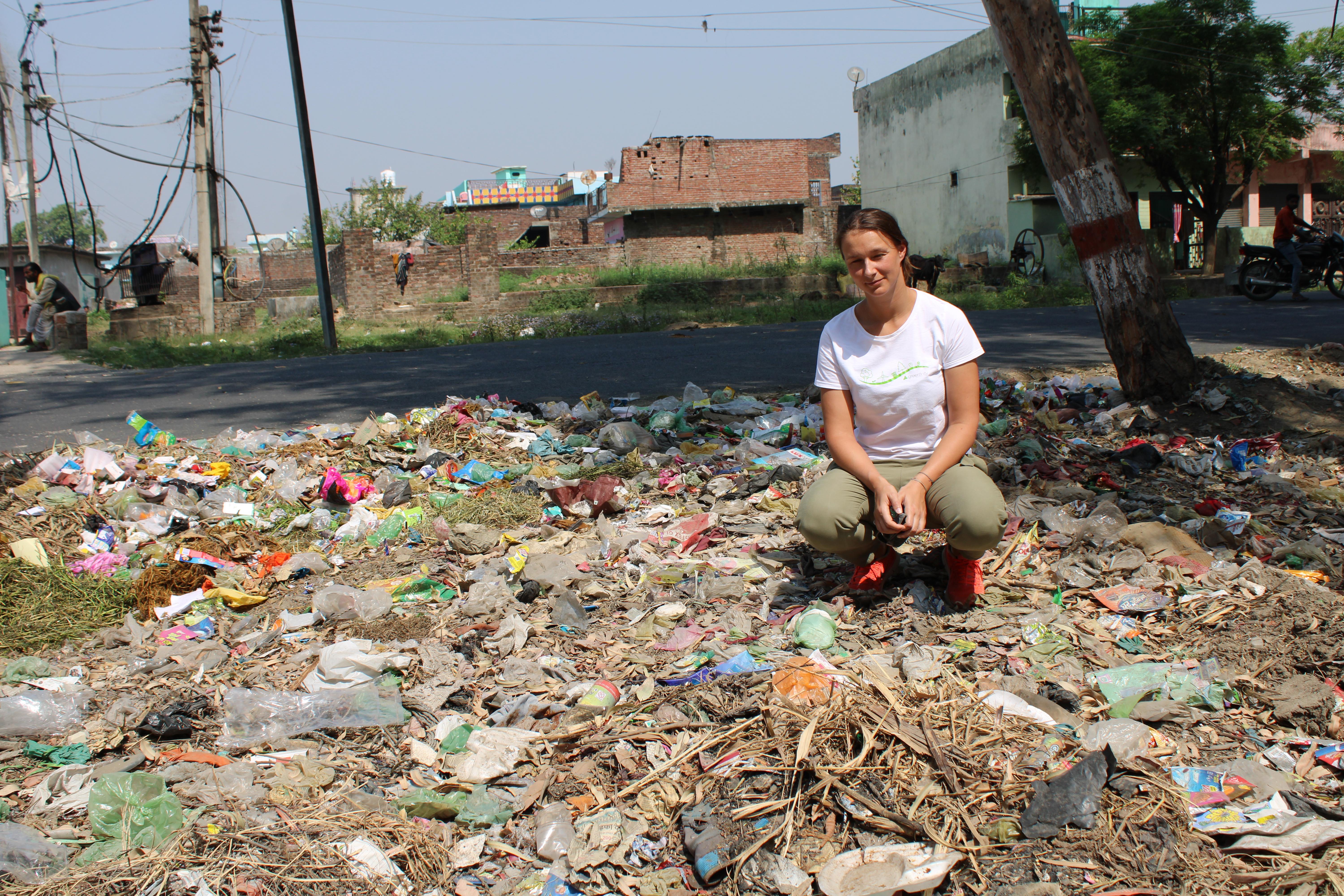 Piles of rubbish in India