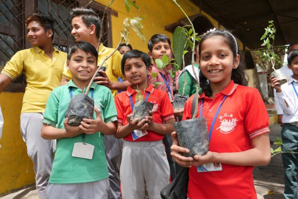 Reforestation activity within Indian schools 