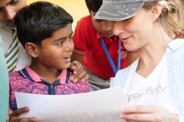 Stephanie Adler Greenfinity project visit India